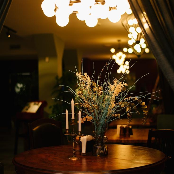 Restaurant interior with private family seating